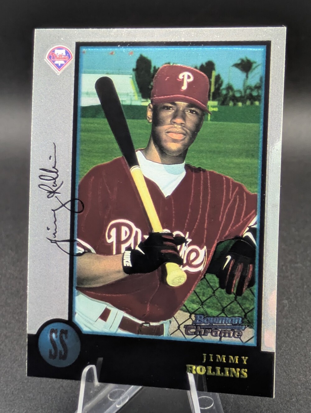 1998 Bowman Chrome Jimmy Rollins RC #181 Phillies Rookie MVP 3x All Star